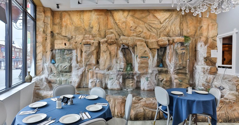 Interior tables ready for guests