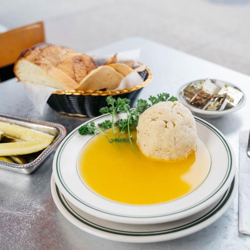 Chicken Broth With Homemade Matzo Ball photo