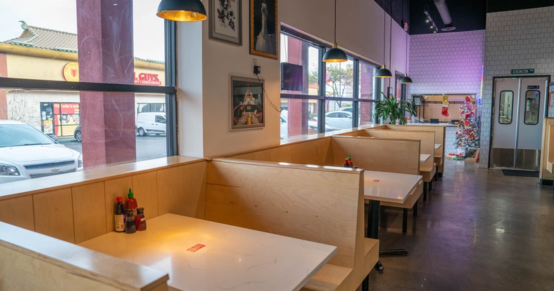 Interior, tables for guests