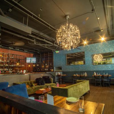 The restaurant's interior.