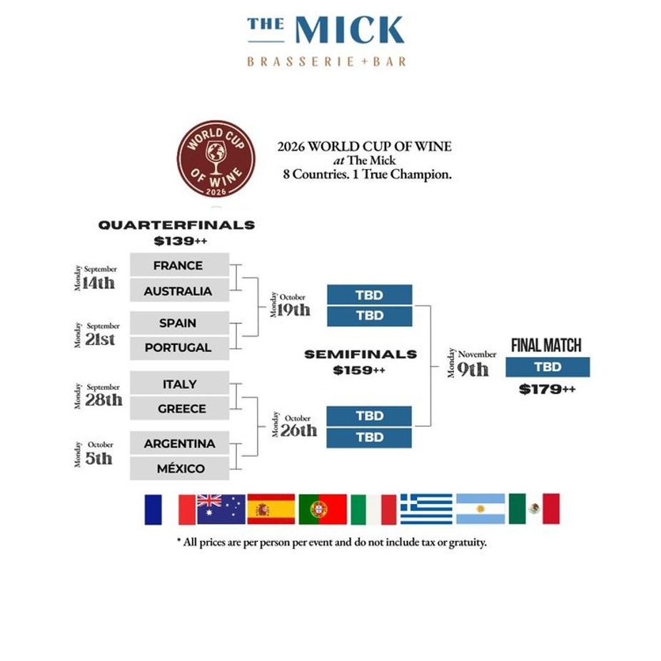 World Cup Of Wine France vs Australia event