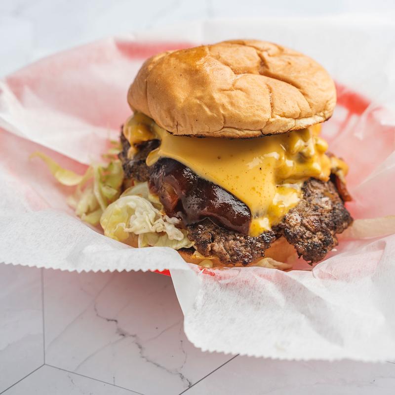 Bacon cheeseburger photo