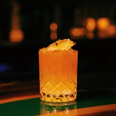 A cocktail drink