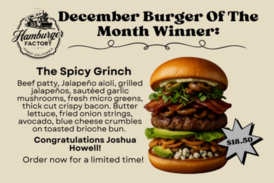 December Burger of the Month event photo
