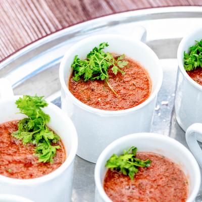 Watermelon Gazpacho.