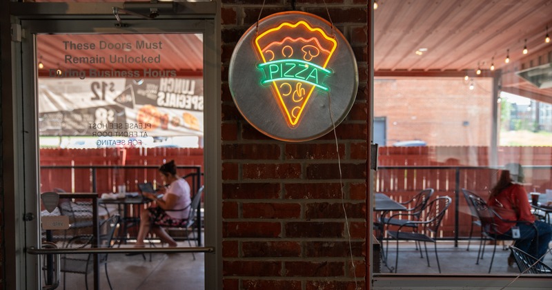 Interior, light  sign on the wall