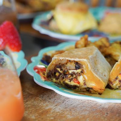 Smoked Brisket Burrito, coles-up.