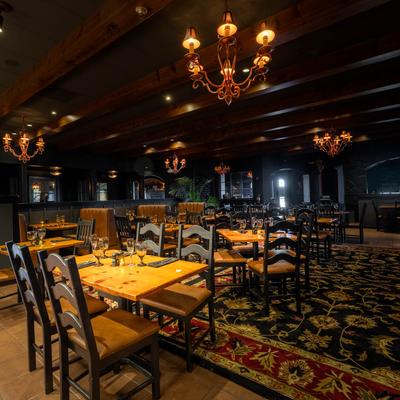 Interior, dining area.