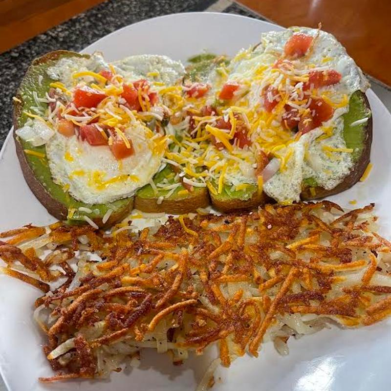 Smashed Avocado Toast & Eggs photo