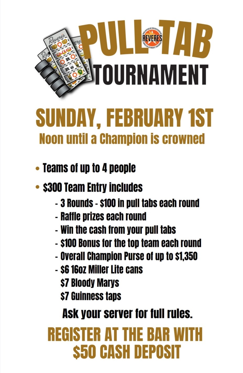 Pull Tab Tourament event photo