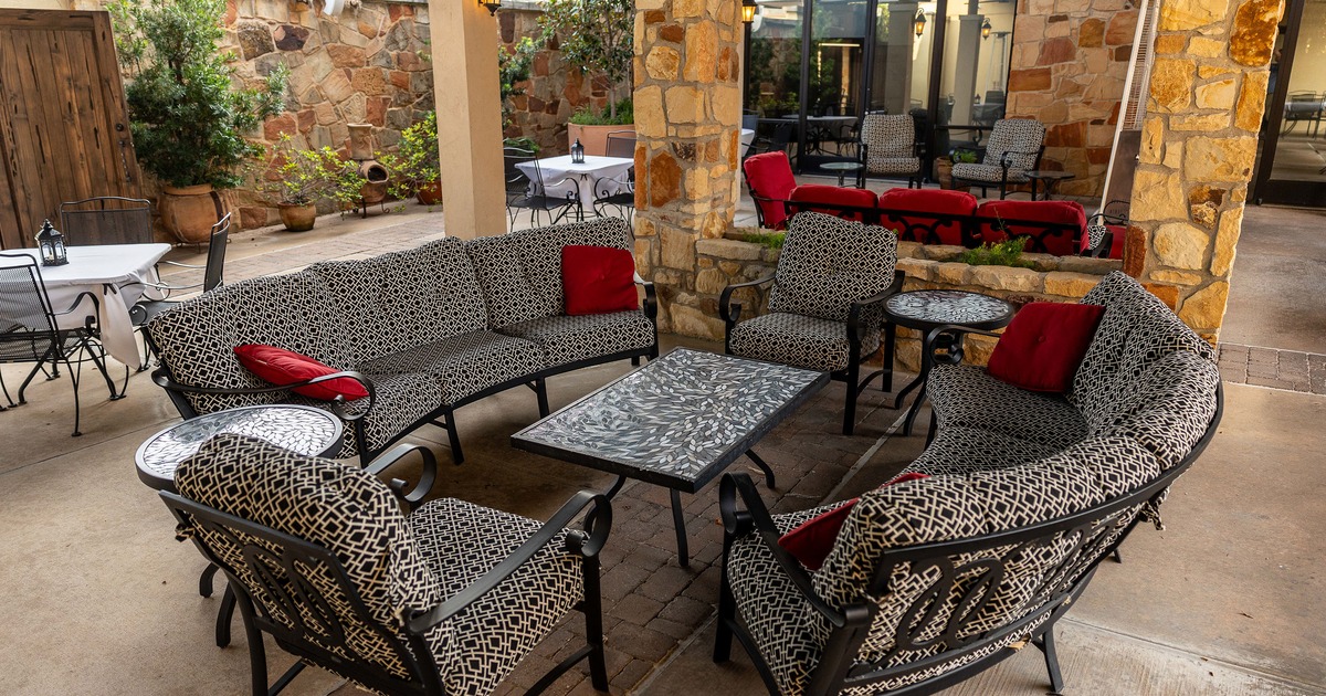 Outdoor seating area