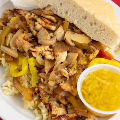 Grilled chicken sandwich.