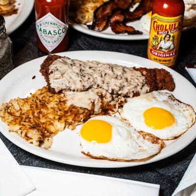 Chicken Fried Steak and Eggs.
