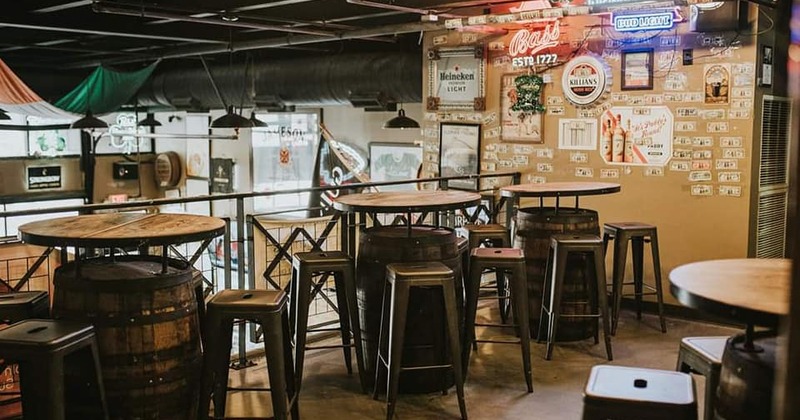 Interior, seating upstairs