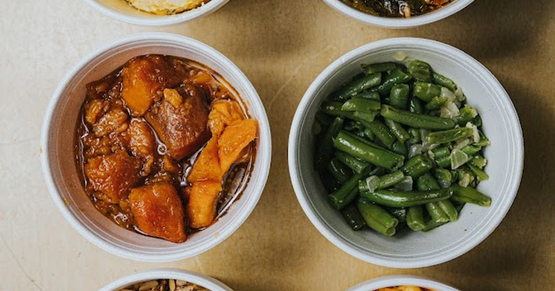 Green beans and Candied Yams