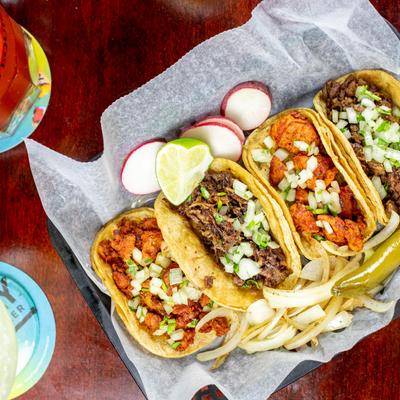 Taco plate, top view