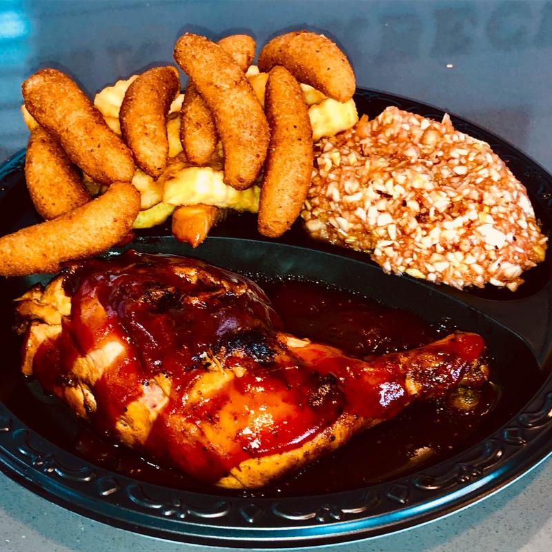 Quarter BBQ Chicken Plate photo