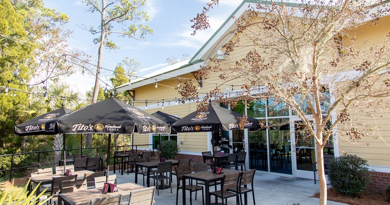 Outdoor patio seating