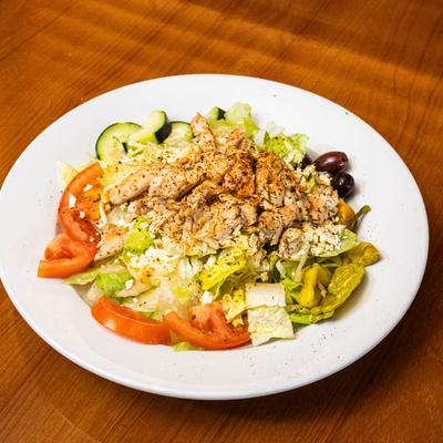 Grilled chicken salad.