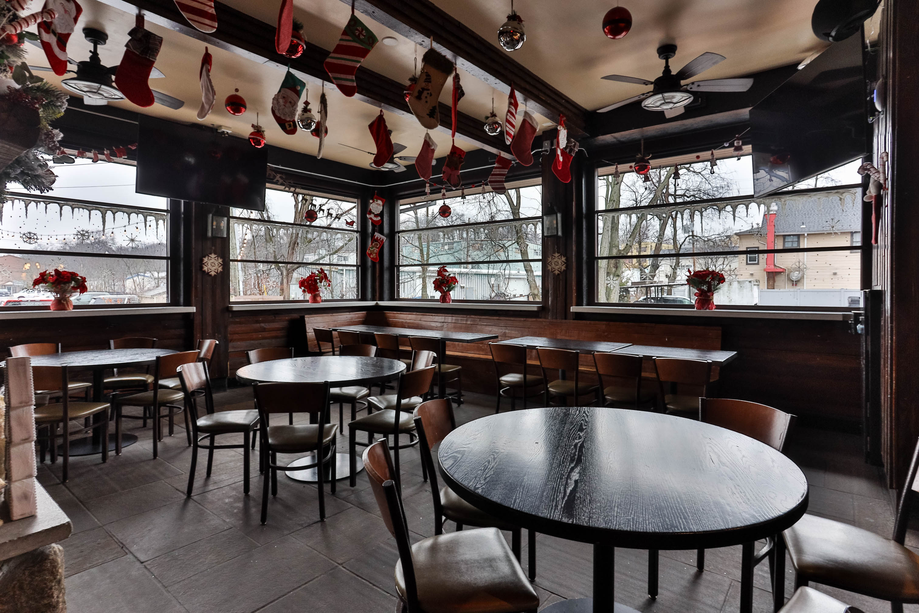 Seating area with a view outside