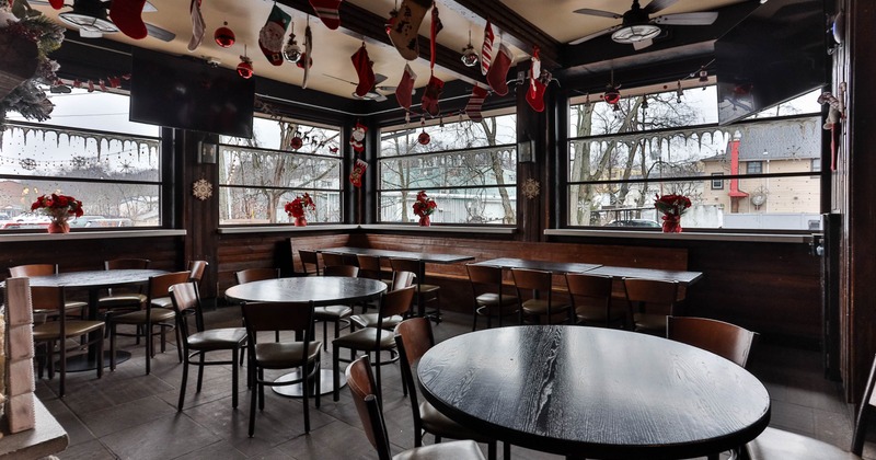 Seating area with a view outside