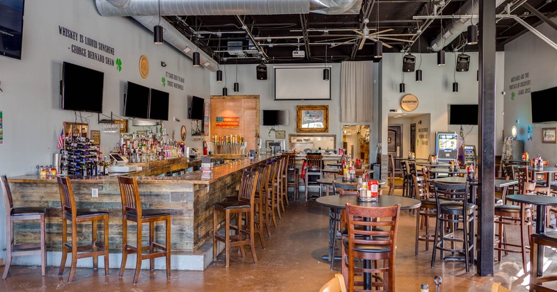 Interior, diner area, bar