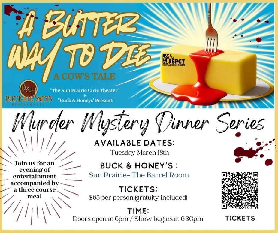 Murder Mystery Dinner Series- A Butter Way to Die event photo