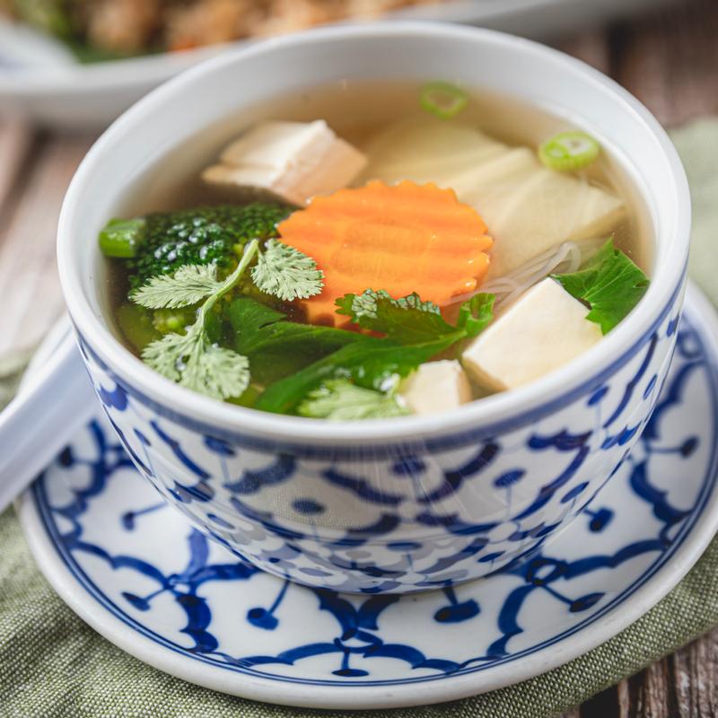 Vegetable Soup & Soft Tofu photo