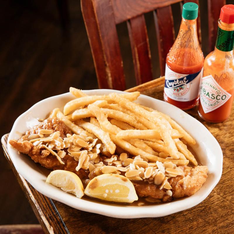 Gulf Fish Meuniere or Almandines with Fries photo