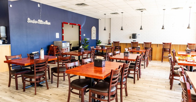 Interior, seating area