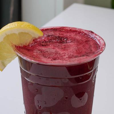 Beet and carrot smoothie.