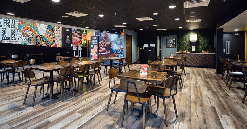 Interior, dining area