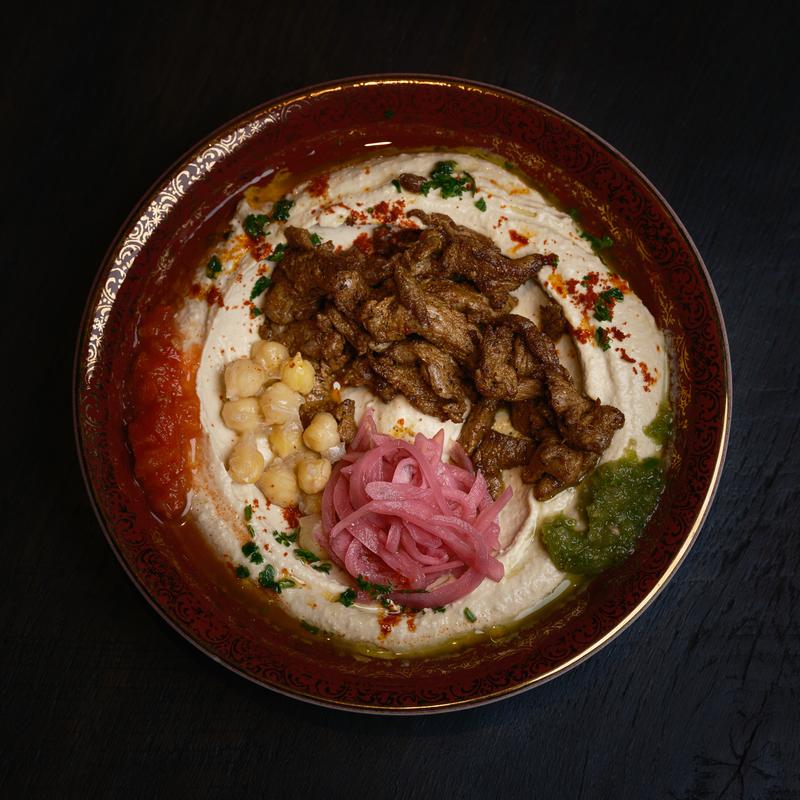menu item 8 of 36, Prime Beef Hummus