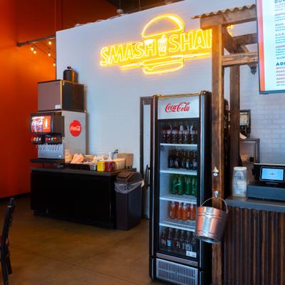 The restaurant's interior.