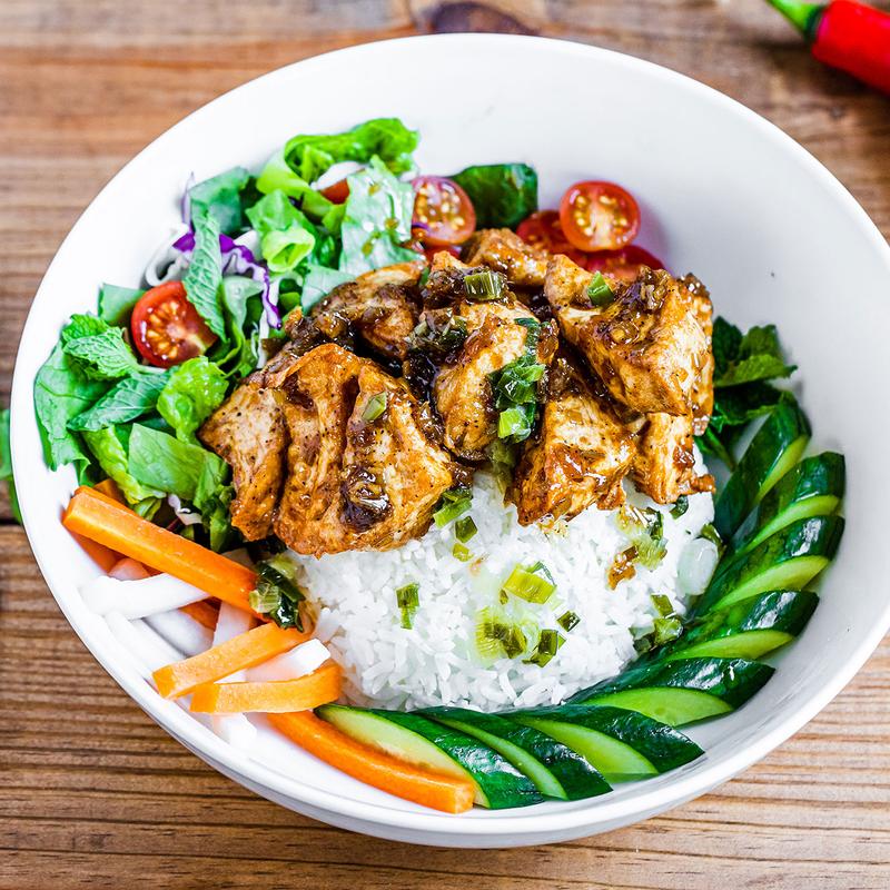 Honey Glazed Lemongrass Crispy Tofu photo