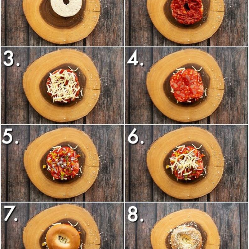 Build Your Own Pizza Bagel photo