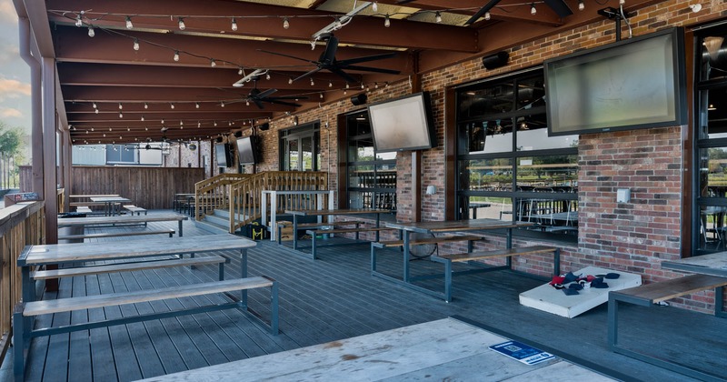 Exterior, seating place on covered patio