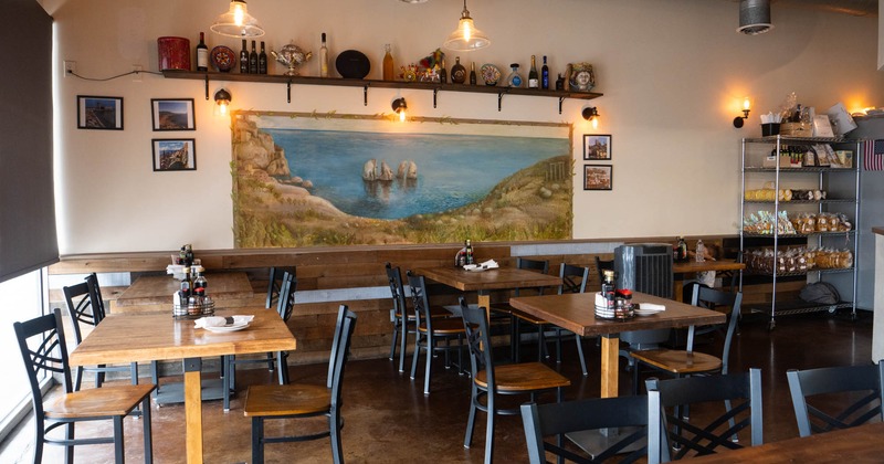 Interior, dining area