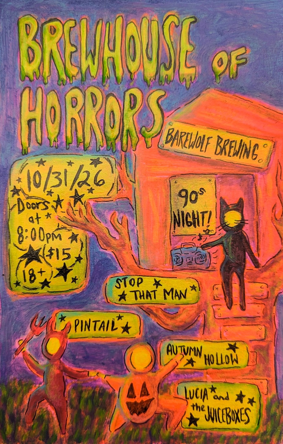 Brewhouse of Horrors: 90s Halloween Show event photo