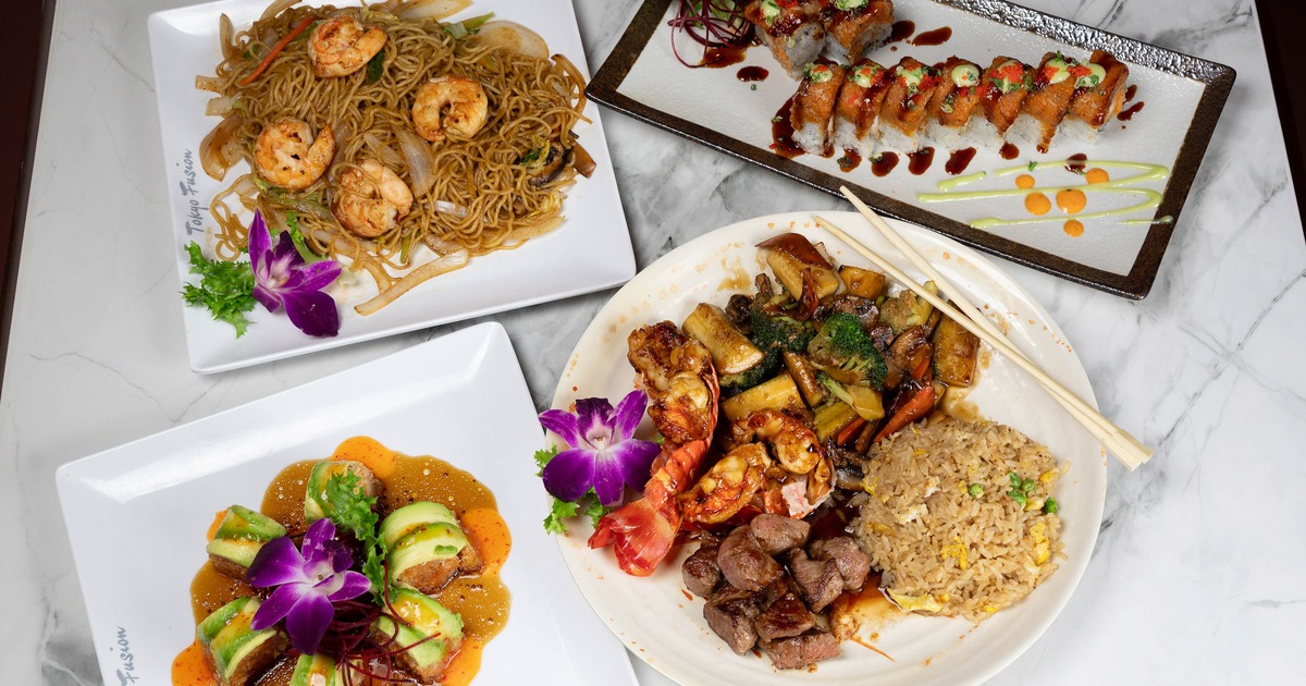 Assorted food dishes