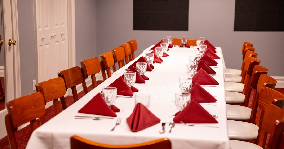 Long dining table