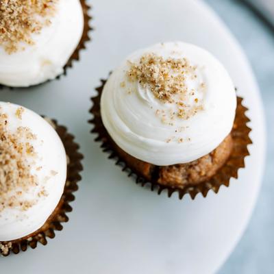 Carrot cake cupcakes.
