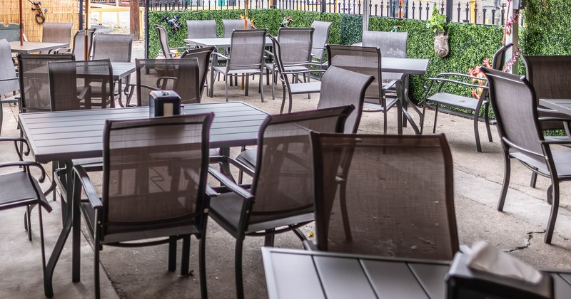 Outdoor seating area