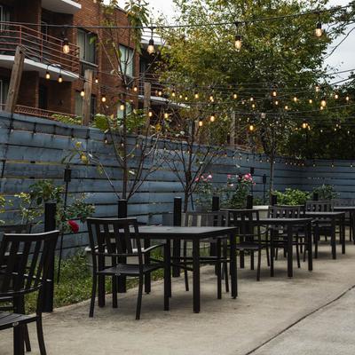 Exterior, seating area.