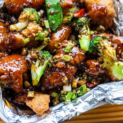 Garlic fried chicken.