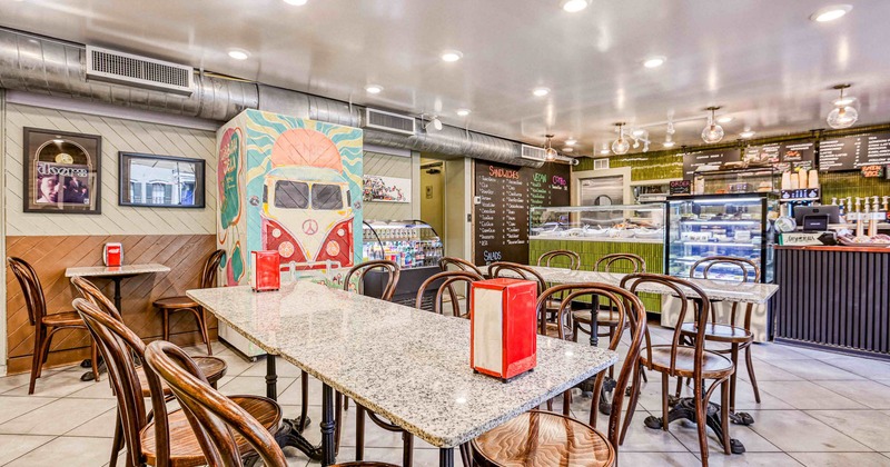 Interior seating area