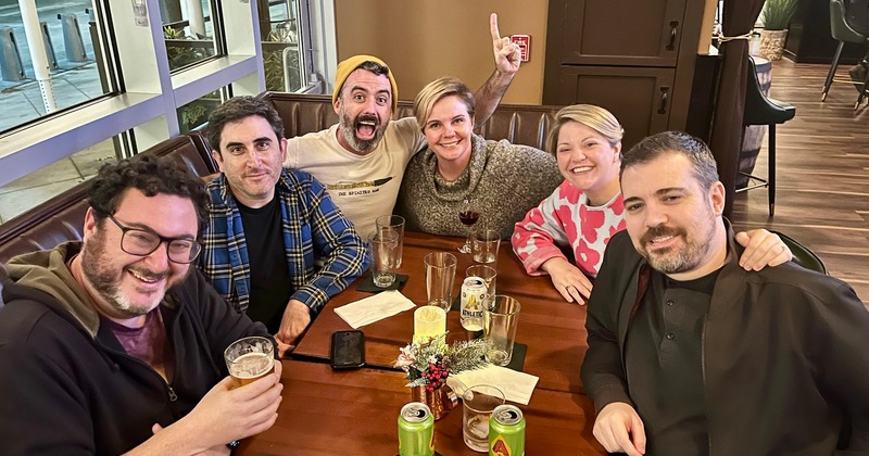 Group of guests sitting at a table