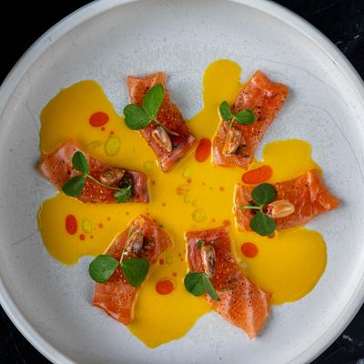 Salmon Tiradito.