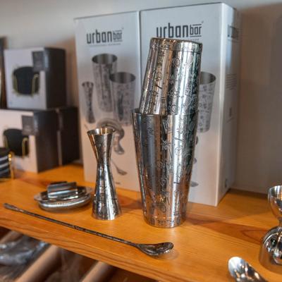 Cocktail making equipment.