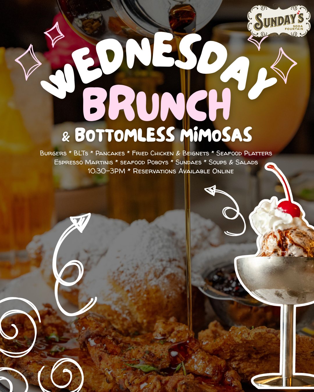 Wednesday Brunch 11-3pm